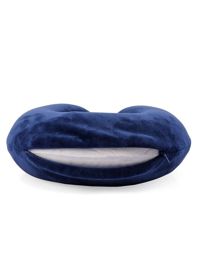Ramson Midnight Blue Ultrasoft Memory Foam Neck Pillow for Travelling - Image 5